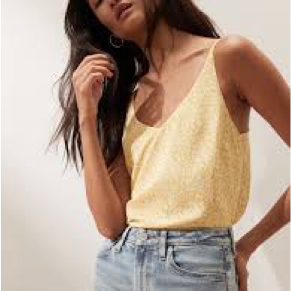 Banana Republic Tops - Banana Republic | Yellow Floral Classic Camisole